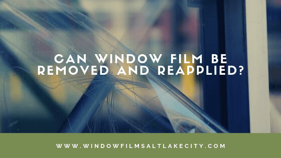 window film application salt lake city