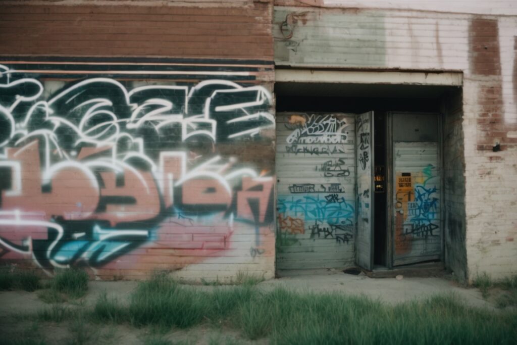 Salt Lake City building with graffiti prevention film